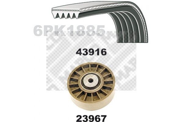 Keilrippenriemensatz für MERCEDES-BENZ 190 (W201)