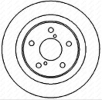 Bremsscheibe Hinterachse für SUBARU LEGACY I (BC)