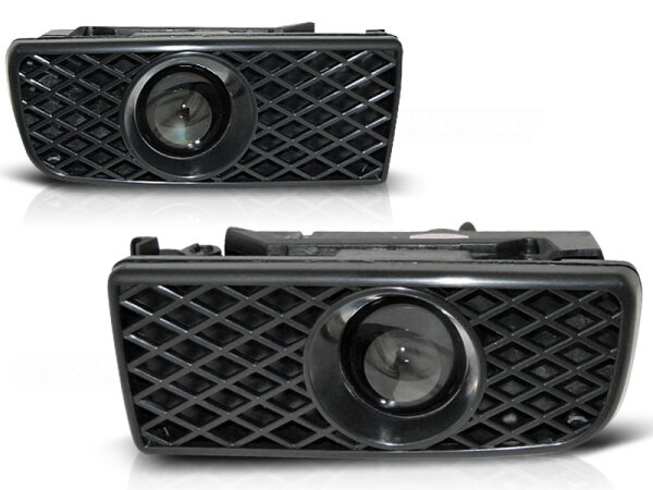 Nebelscheinwerfer Set BMW E36 BJ 90-99 Schwarz Wabendesign