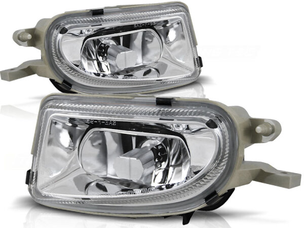 Nebelscheinwerfer Set Mercedes Benz W210/CLK/SLK Klarglas / Chrome