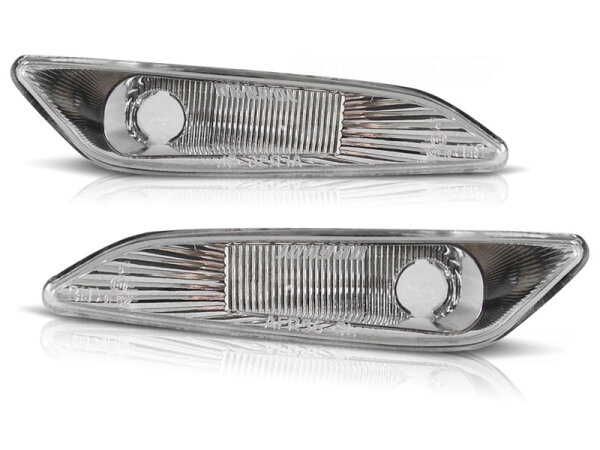 Seitenblinker Set Alfa Romeo 156 Limousine/Touring BJ 09.97-09.03 Klarglas / Chrome