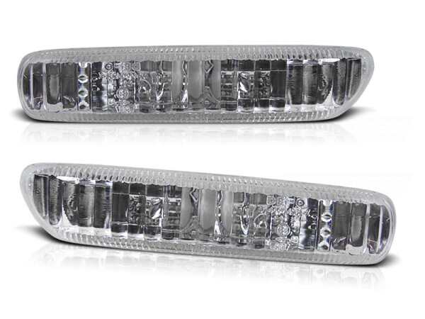 Seitenblinker Set BMW E46 Limousine / Kombi / Compakt / Coupe / Cabrio Klarglas / Chrome