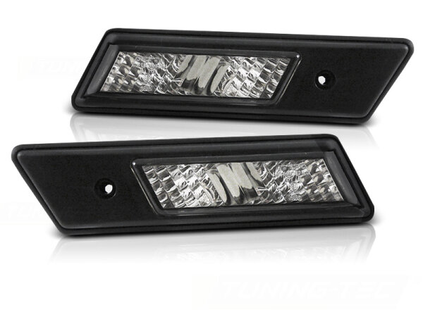 Seitenblinker Set BMW E34 / E32 / E36 Klarglas / Schwarz