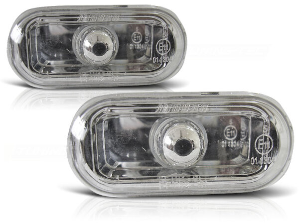 Seitenblinker Set Ford Fiesta MK6 BJ 05.02-08 Klarglas / Chrome