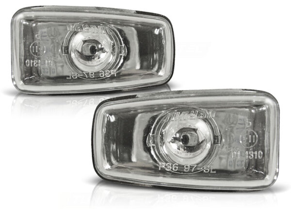 Seitenblinker Set Peugeot 306 BJ 05.97-03.01 Klarglas / Chrome