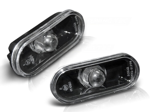 Seitenblinker Set VW Golf III+IV / Polo 6N / Vento / Bora / Passat B4+B5+ 3BG Klarglas / Schwarz