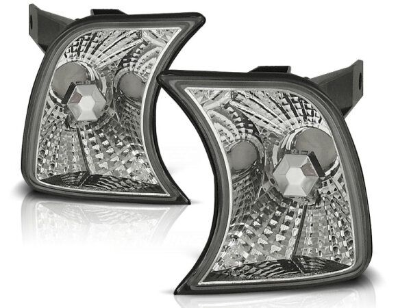 Frontblinker Set BMW E34 BJ 02.88-12.95 Klarglas / Chrome