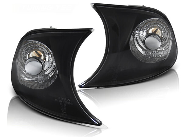 Frontblinker Set BMW E46 Coupe / Cabrio BJ 04/99-08/01 Schwarz