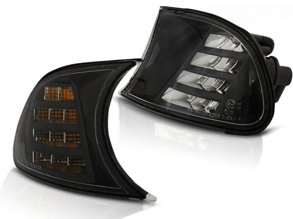 LED Frontblinker Set BMW E46 Coupe / Carbio BJ 04/99-08/01 Schwarz