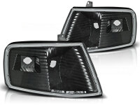 Frontblinker Set Honda CRX BJ 90-02.92 Klarglas / Schwarz