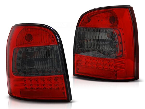 LED Rückleuchten Set Audi A4 Avant 94-01 Klarglas / Rot / Rauch