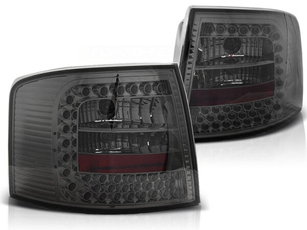 LED Rückleuchten Set Audi A6 Avant BJ 05.97-05.04 Klarglas / Rauch