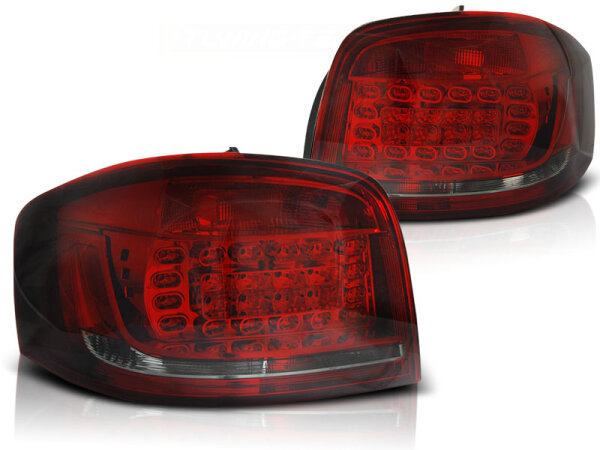 LED Rückleuchten Audi A3 BJ 08-12 red / smoke