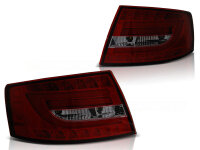 Lighttube Rückleuchten Audi A6 (C6) BJ 04.04.-08 red...