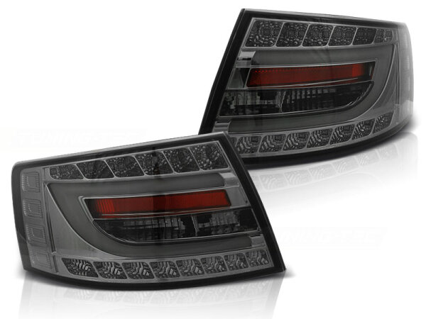 Lighttube Rückleuchten Audi A6 (C6) BJ 04.04.-08 smoke 6 Pin