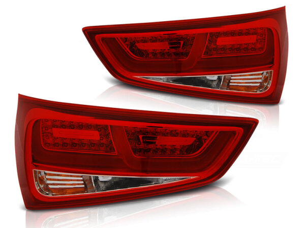LED Rückleuchten Audi A1 BJ 2010-12.2014 Rot / Chrome