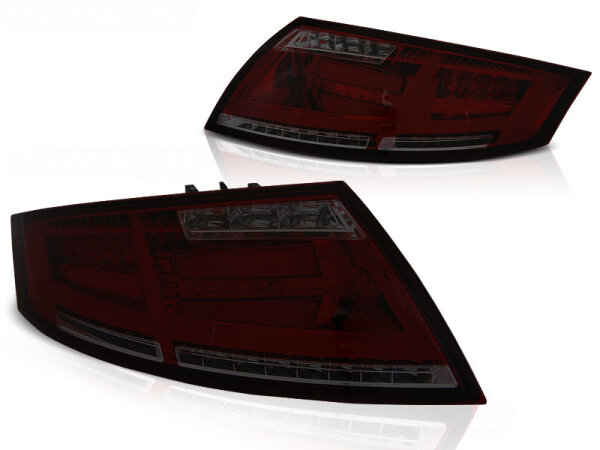LED Lightbar Rückleuchten Audi TT 04.2006 - 02.2014 rot / smoke