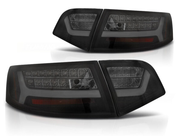 LED Rückleuchten Set Audi A6 Limousine BJ 2009-2011 Black / Smoke