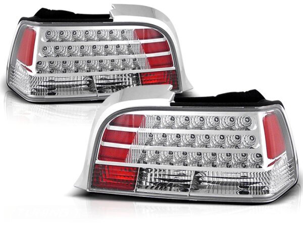 LED Rückleuchten Set BMW E36 Coupe/Cabrio BJ 12.90-08.99 Klarglas / Chrome