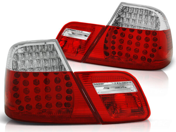 LED Rückleuchten Set BMW E46 Coupe BJ 04.99-03.03 Klarglas / Rot / Chrome