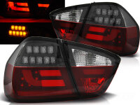 Lightbar Rückleuchten Set BMW E90 BJ 03.05-08.08 Klarglas / Rot / Chrome / Schwarz