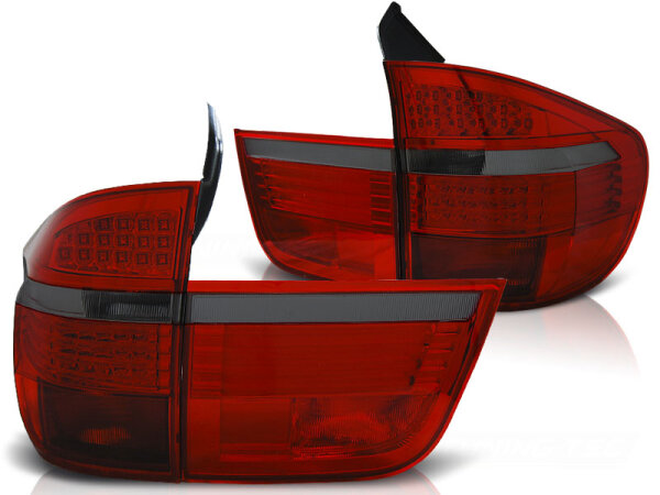 LED Rückleuchten Set BMW X5/E70 BJ 03.07-05.10 Klarglas / Rot / Rauch