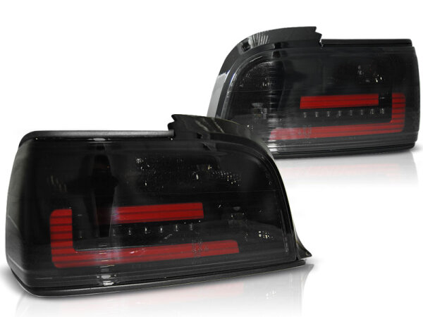 Lightbar Rückleuchten Set BMW E36 Cabrio/Coupe BJ 12.90-08.99 Klarglas / Rauch