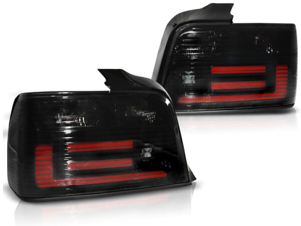 Lightbar Rückleuchten Set BMW E36 Limousine BJ 12.90-08.99 Klarglas / Rauch