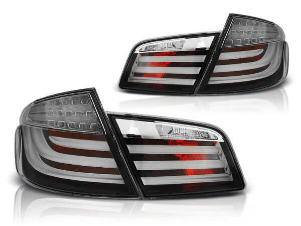 LED Lightbar Rückleuchten Set BMW F10 Limousine Baujahr 2010-07.2013 Klarglas/Schwarz
