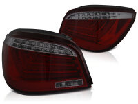 LED Lightbar R&uuml;ckleuchten Set BMW E60 Limousine BJ 07.03-02.07 rot / smoke