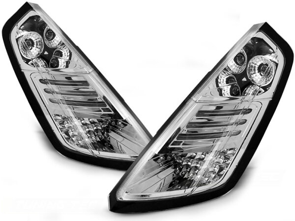 LED Rückleuchten Set Fiat Grande Punto BJ 09.05-09 Klarglas / Chrome