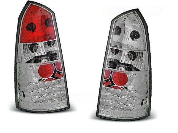 LED Rückleuchten Set Ford Focus MK1 Kombi BJ 10.98-10.04 Klarglas / Chrome