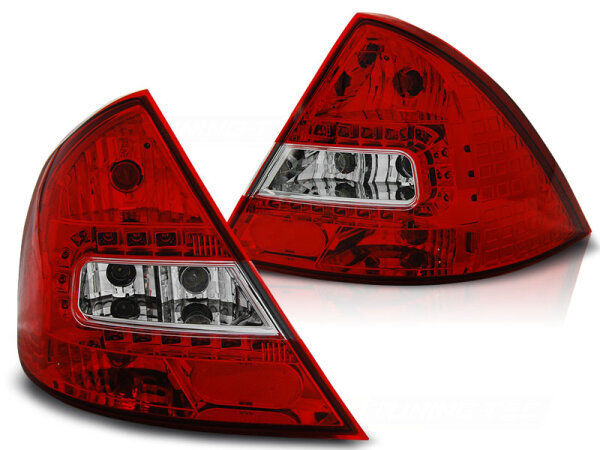 LED Rückleuchten Set Ford Mondeo MK3 Limousine / Liftback BJ 09.00-07 Rot / Chrome