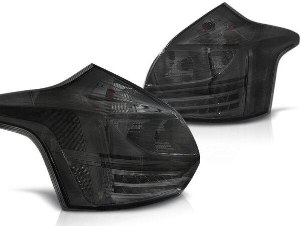 LED Rückleuchten Set für Ford Focus III Hatchback BJ 11-10/14 Klarglas / Rauch