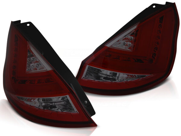 LED Bar Rückleuchten Set Ford Fiesta MK7 Schrägheck BJ 12-16 Rot Rauch