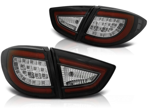 LED Rückleuchten Set Hyundai IX35 BJ 09->> Klarglas / Schwarz
