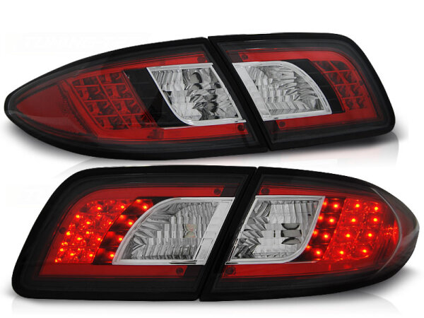 LED Rückleuchten Set Mazda 6 Limousine BJ 08.02-08.07 Klarglas / Schwarz