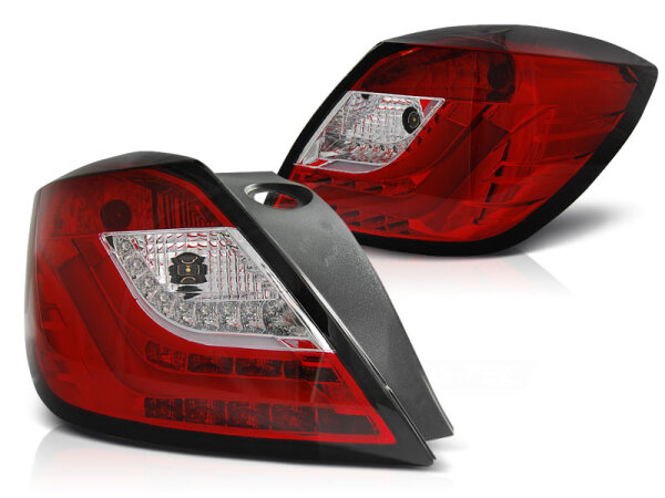 Lighttube Rückleuchten Opel Astra H GTC BJ 03.04.-09 red / white