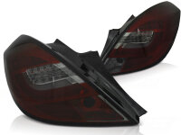 LED Bar R&uuml;ckleuchten Set Opel Corsa D Schr&auml;gheck 3-trg BJ 04/06-14 Rot Rauch
