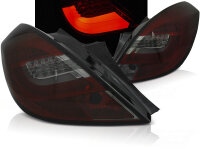 LED Bar R&uuml;ckleuchten Set Opel Corsa D Schr&auml;gheck 3-trg BJ 04/06-14 Rot Rauch