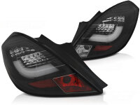 LED Bar R&uuml;ckleuchten Set Opel Corsa D Schr&auml;gheck 3-trg BJ 04/06-14 Schwarz