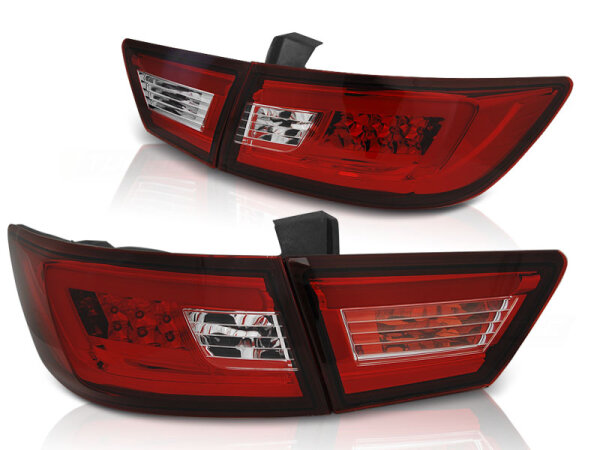 LED Bar Rückleuchten Set Renault Clio IV BJ 13-16 Rot Weiß