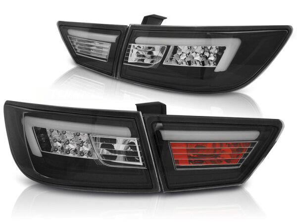 LED Bar Rückleuchten Set Renault Clio IV BJ 13-16 Schwarz