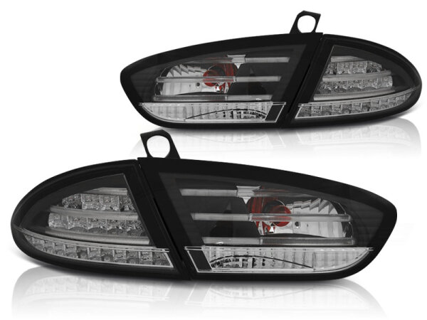 LED Rückleuchten Set Seat Leon BJ 03/09-13 Schwarz