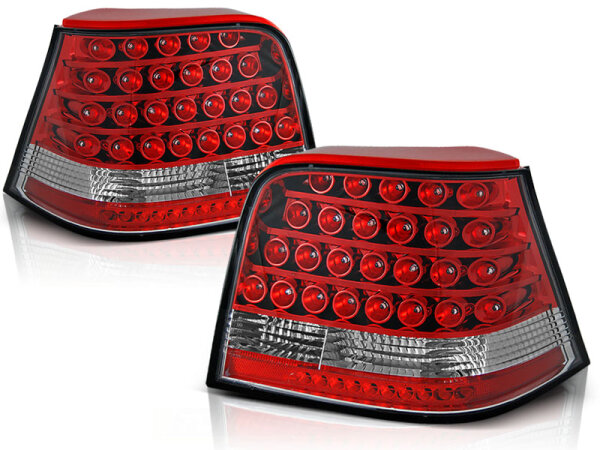 LED Rückleuchten Set Volkswagen Golf IV Hatchback BJ 09.97-09.03 Klarglas / Rot