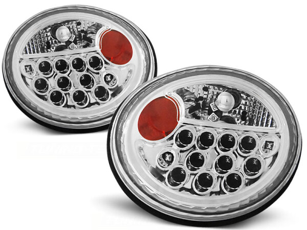LED Rückleuchten Set Volkswagen New Beetle BJ 10.98-05 Klarglas / Chrome