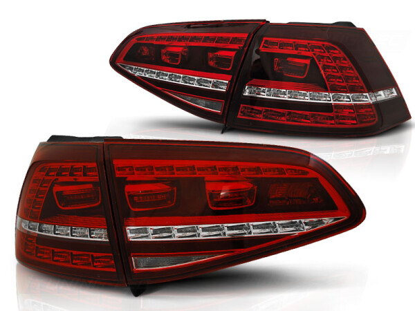 LED Rückleuchten Set VW Golf VII BJ 13-17 Rot Weiß GTI Look