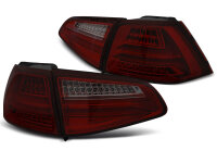 LED Lightbar Rückleuchten VW Golf 7 rot / smoke