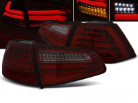 LED Lightbar Rückleuchten VW Golf 7 rot / smoke