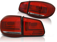 LED R&uuml;ckleuchten Set VW Tiguan BJ 10.07-11 rot / chrome
